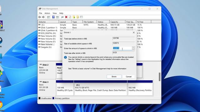 How To Change Partition Size In Windows 11 - Extend & Shrink смотреть онлайн