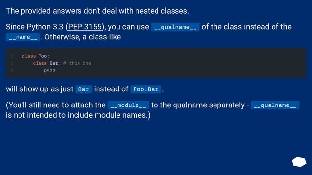 Get fully qualified class name of an object in Python смотреть онлайн