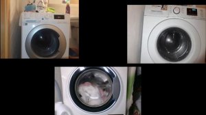 Spin Race 7 Hotpoint vs Indesit Innex vs Samsung (full cycle)