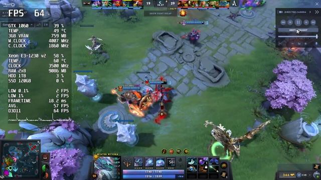 Dota 2 - 1080p - Xeon E3-1230 v2 - GTX 1060 - 16GB RAM смотреть онлайн