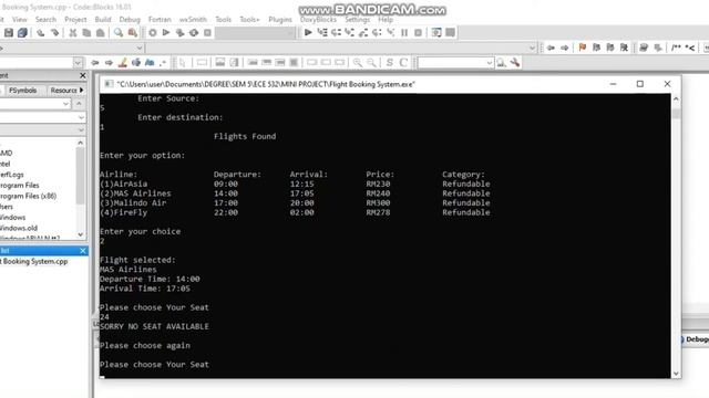 Flight Booking Online System смотреть онлайн