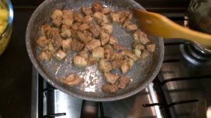 Жареная картошка с мясом