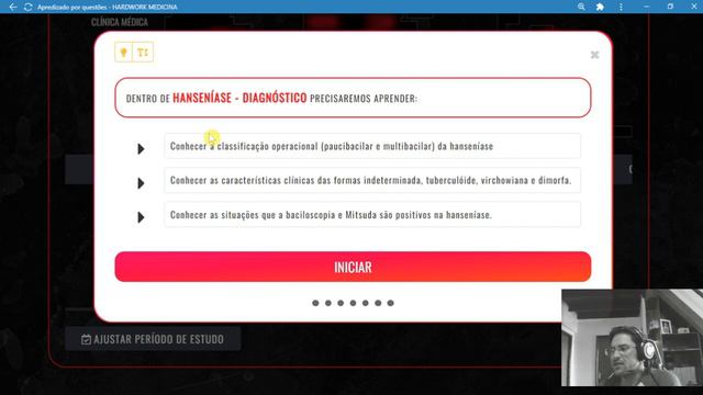 Treinamento por questões → DM e Hanseníase смотреть онлайн
