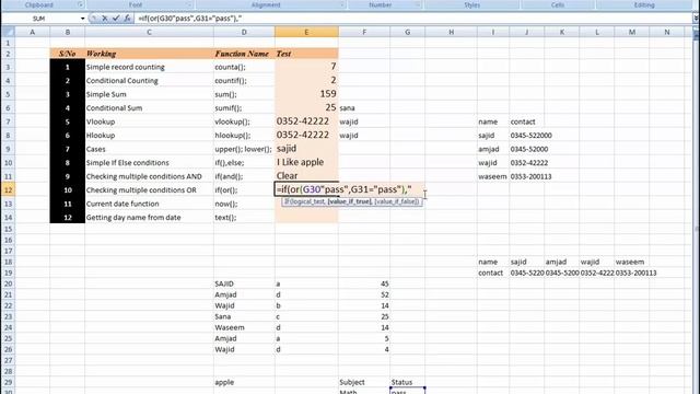 Top 12 excel functions lesson III смотреть онлайн