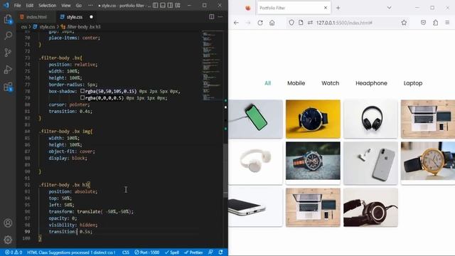 Responsive Animated filterable Portfolio Gallery using HTML, CSS and JavaScript. смотреть онлайн
