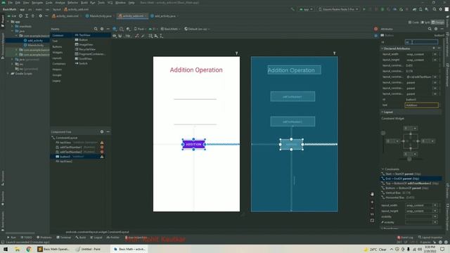 Arithmetic Operations in Android Studio | Add Two Numbers in Android App | Calculator App | Part 2 смотреть онлайн