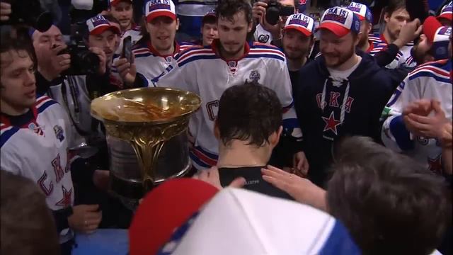 СКА отмечает победу в Кубке Гагарина / SKA celebrates on Gagarin Cup win смотреть онлайн