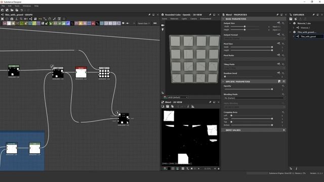 Создаю мощение с гравием (ч.2) в Substance Designer смотреть онлайн