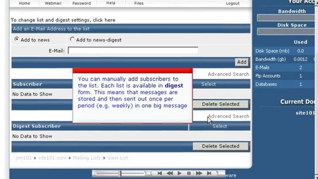 Creating a mailing list in DirectAdmin смотреть онлайн