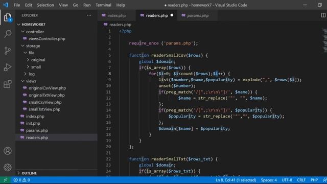 Пример работы с Csv файлами с помощью PHP смотреть онлайн
