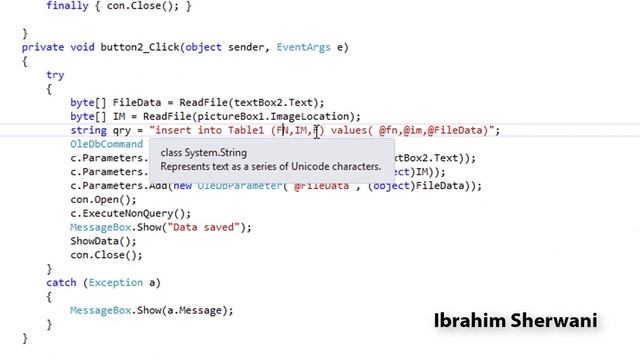 C# VB.net Saving any file and Image to in the database, just convert it to a byte array смотреть онлайн
