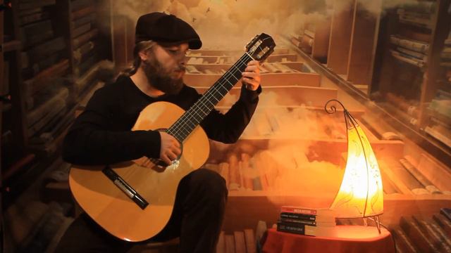 Getting ready for bed / calm down / meditate with classical guitar смотреть онлайн