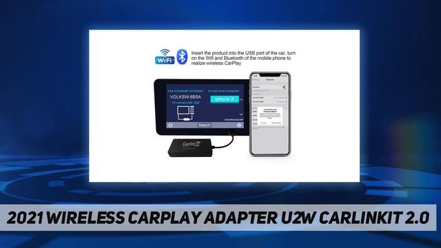 2021 Wireless CarPlay Adapter U2W CarlinKit 2.0 AZ Review смотреть онлайн