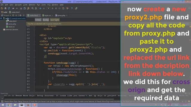 How to create wikipedia search panel | Part 4 | Javascript | Php | HTML5 смотреть онлайн