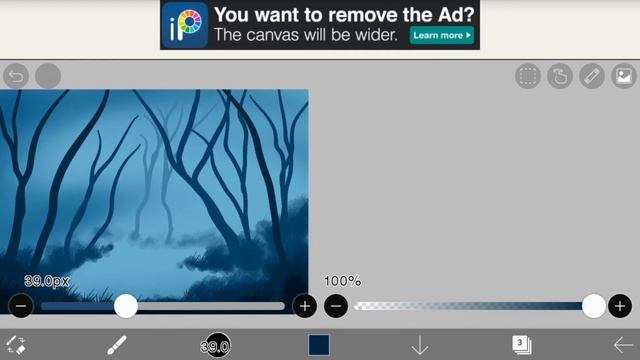 【ibisPaint】How To Draw Trees And Snow Fall