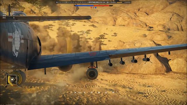 War Thunder AD2 2000 lb bomb - 240m distance suicide смотреть онлайн