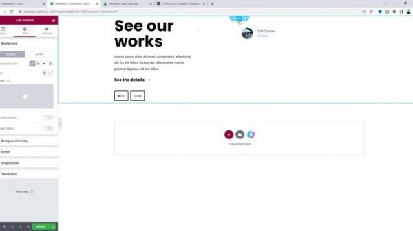 Create an Image Box Card Carousel with Text Overlay in WordPress with Elementor | Portfolio Slider