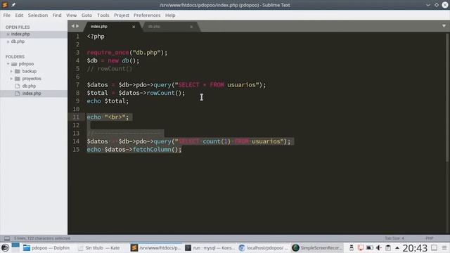 19 - Conteo de Resultados [PHP 7 - PDO - MariaDB/MySQL] смотреть онлайн