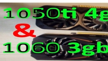 GTX 1060 3gb или 1050ti 4gb