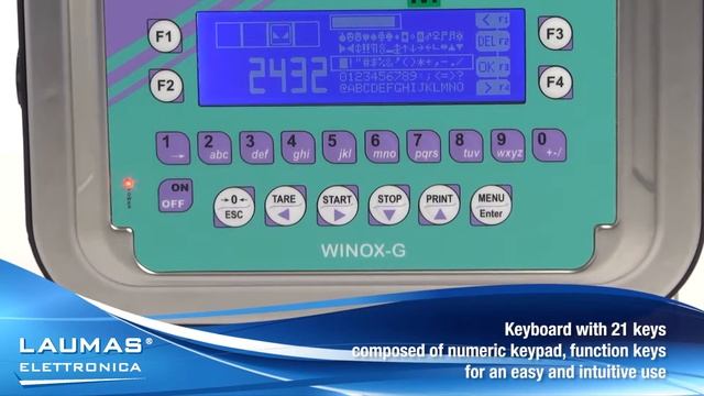WINOXG - stainless steel weight indicator with LCD graphic display IP68 (IP69K) - LAUMAS смотреть онлайн