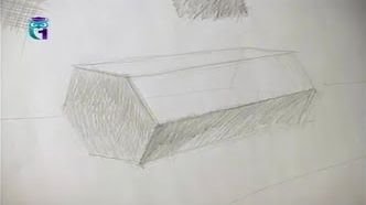 Уроки рисования (# 2) карандашом. Рисуем призму