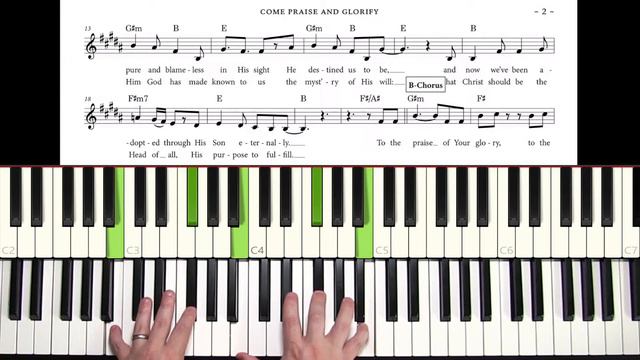 Step-by-Step Piano: "Come Praise and Glorify" смотреть онлайн
