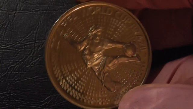 Монета Белоруссии 1 рубль 2013 г. "Футбол ЧМ-2014 г.". смотреть онлайн