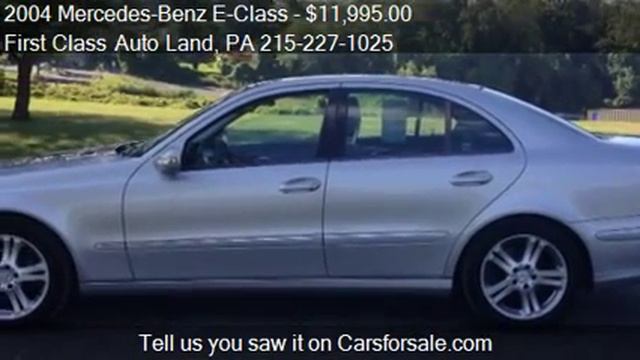 2004 Mercedes-Benz E-Class E500 - for sale in Philadelphia, смотреть онлайн