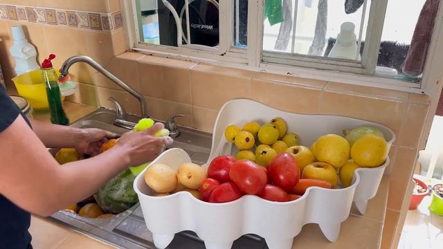 🤱🏻UN POCO DE MI DIA || 🥦🍉COMPRANDO EL MANDADO || 🫧LAVANDO VERDURAS || ORGANIZANDO ✨