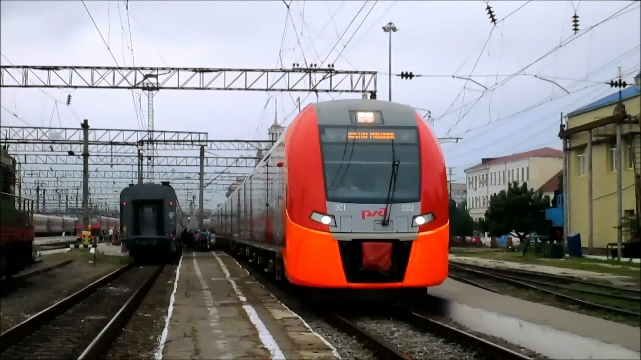 "Ласточка" ЭС1-002 Краснодар - Ростов-на-Дону смотреть онлайн
