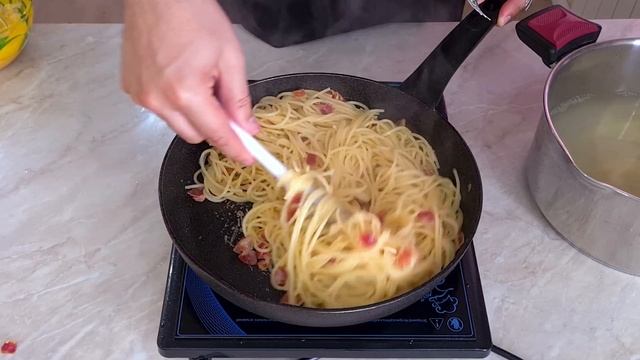 Настоящая Карбонара без сливок! #карбонара #паста смотреть онлайн