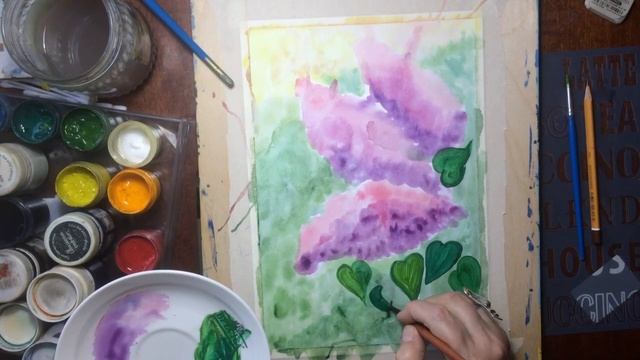 Урок рисования - "Сирень" смотреть онлайн