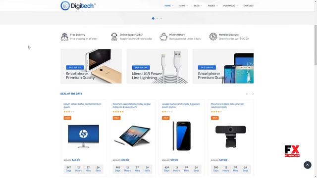 Digitech - Technology Theme for WooCommerce WordPress Andrew Wen смотреть онлайн
