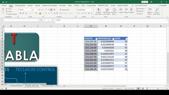 CTRL + T _ CREAR TABLA EN EXCEL _ MOSTRAR TABLA EN EXCEL смотреть онлайн