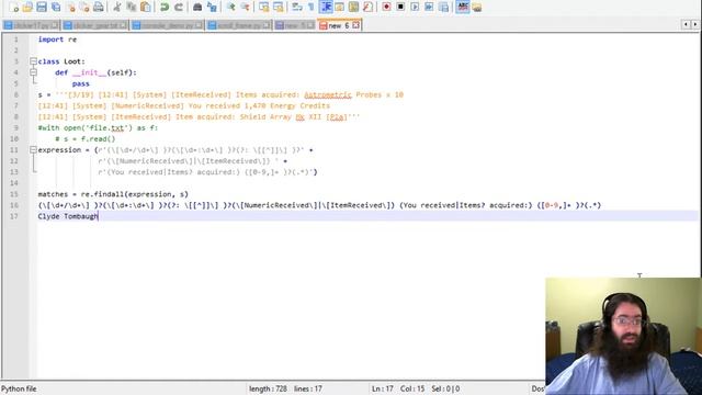 Let's Code Python: STO Loot Parser, Part 1 смотреть онлайн