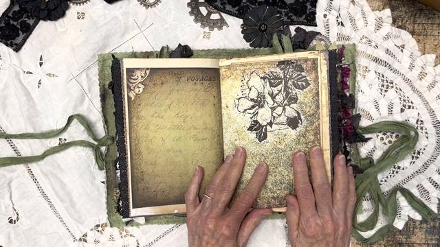 Victorian Gothic/Steampunk mixed-media journal, Guest Design Team Project for Taylor Made Journals смотреть онлайн