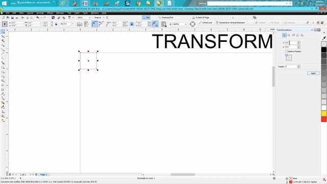 Corel Draw Tips & Tricks Transformation Docker PART 6 смотреть онлайн