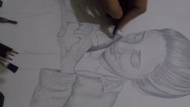 My First Art Vlog | Hyper Realistic Pencil Sketch Time Lapse in Urdu/Hindi смотреть онлайн