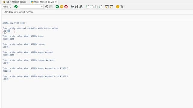 How to use APLHA format option for adding/removing zeroes in ABAP. Available from 7.40 SP02 onwards смотреть онлайн