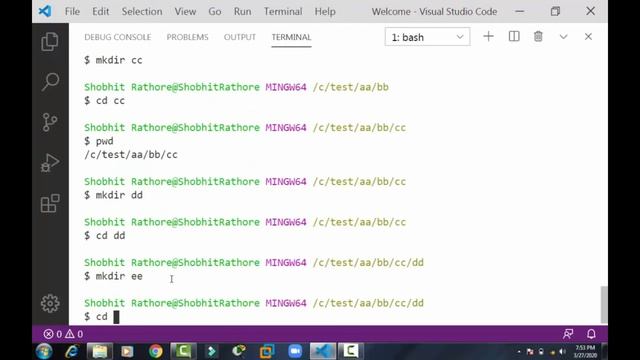 Basic Command Line tutorial with Git Bash - Python in Hindi-Eng | Be Expert In Technologies смотреть онлайн