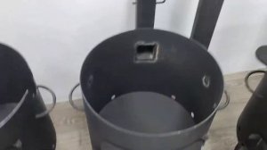 Печь под казан, печь с трубой под казан.