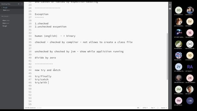 10-10-21 Guest Lecture on Exception Handling & Collections in JAVA смотреть онлайн