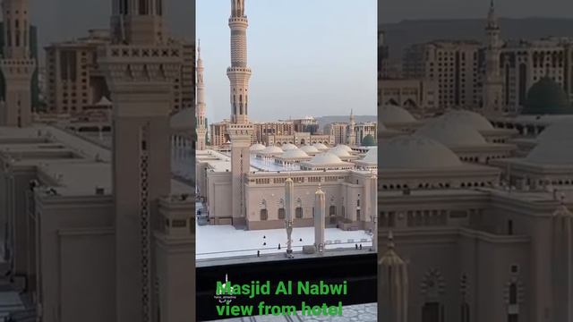 Masjid Al Nabawi view from hotel /short video/ Pakistani mom in Madina Al Munawra 2021 смотреть онлайн