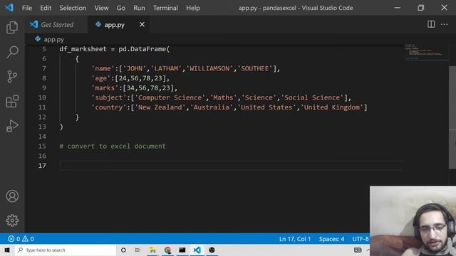 Python 3 Script to Export a Pandas DataFrame to an Excel File Full Project For Beginners смотреть онлайн