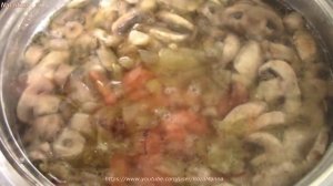 Грибной суп пюре.Суп пюре с грибами постный