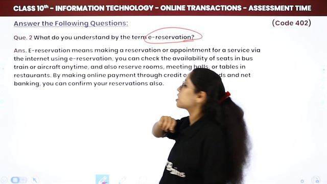 Online Transactions - Assessment Time | Class 10 Information Technology Chapter 21 (Code 402) смотреть онлайн