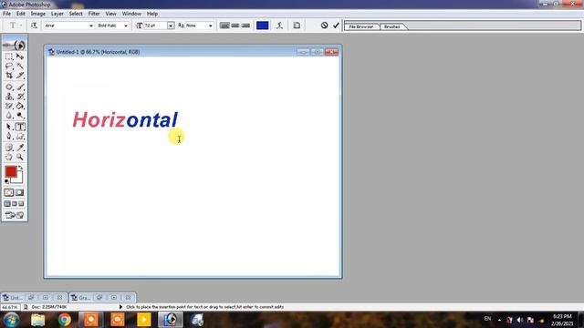 photoshop 7 0 Text Tool Part ( 1 ) tutorial for beginners class 10 in Hindi urdu смотреть онлайн