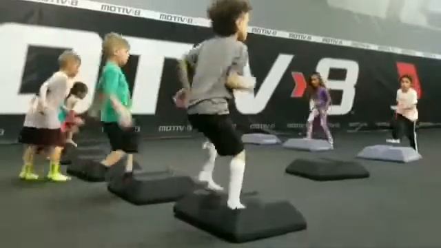 Kids Getting Strong On The Sand Dune Stepper
