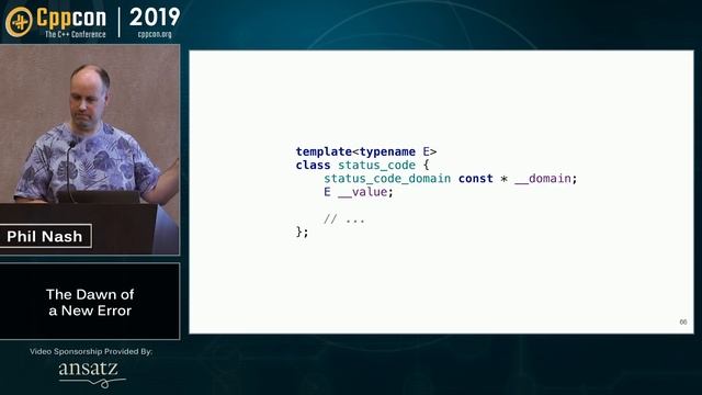 The Dawn of a New Error, (C++ error-handling and exceptions) - Phil Nash - CppCon 2019 смотреть онлайн