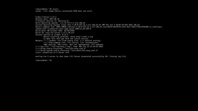 5. Вход в систему и запуск терминала RHEL 7.2 смотреть онлайн